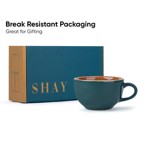Cappuccino Cup & Saucer Set 320ml – Teal Green | XL Cuppa