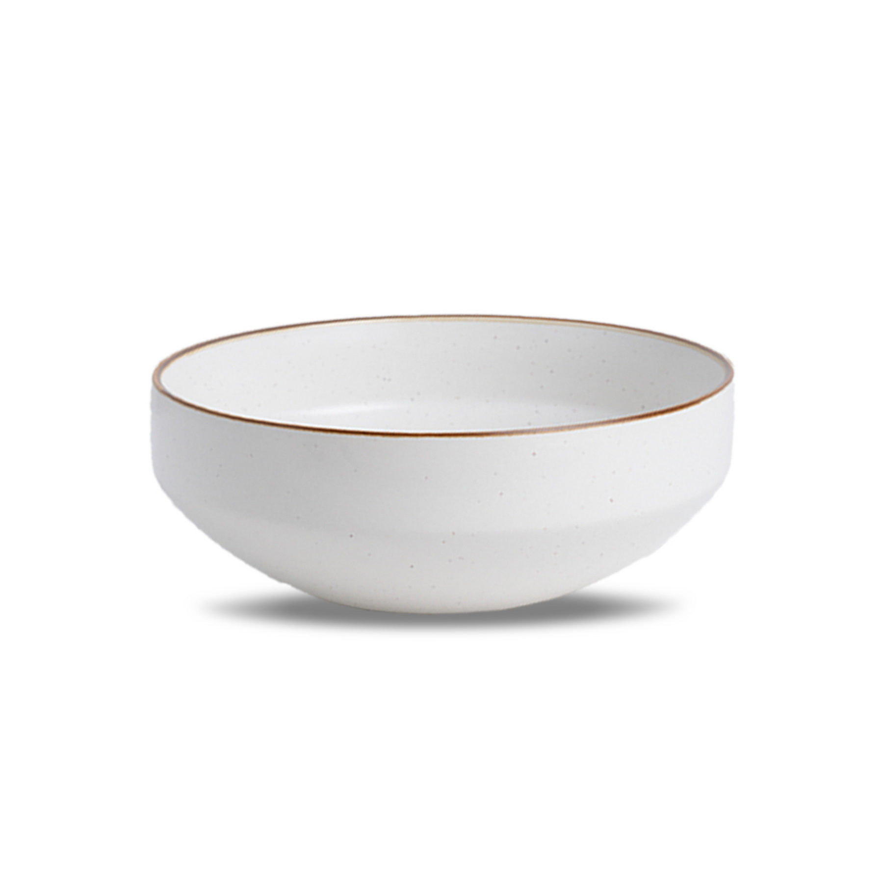 Large Ceramic Serving Bowl – White, 1500ml | Japandi Matte Finish