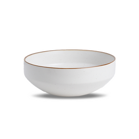 Large Ceramic Serving Bowl – White, 1500ml | Japandi Matte Finish