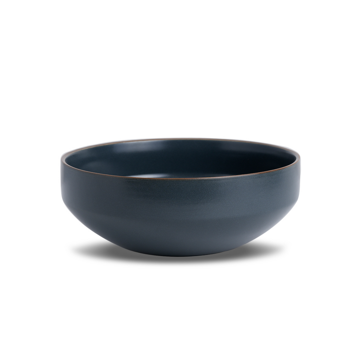 Large Ceramic Serving Bowl – Grey, 1500ml | Japandi Matte Finish