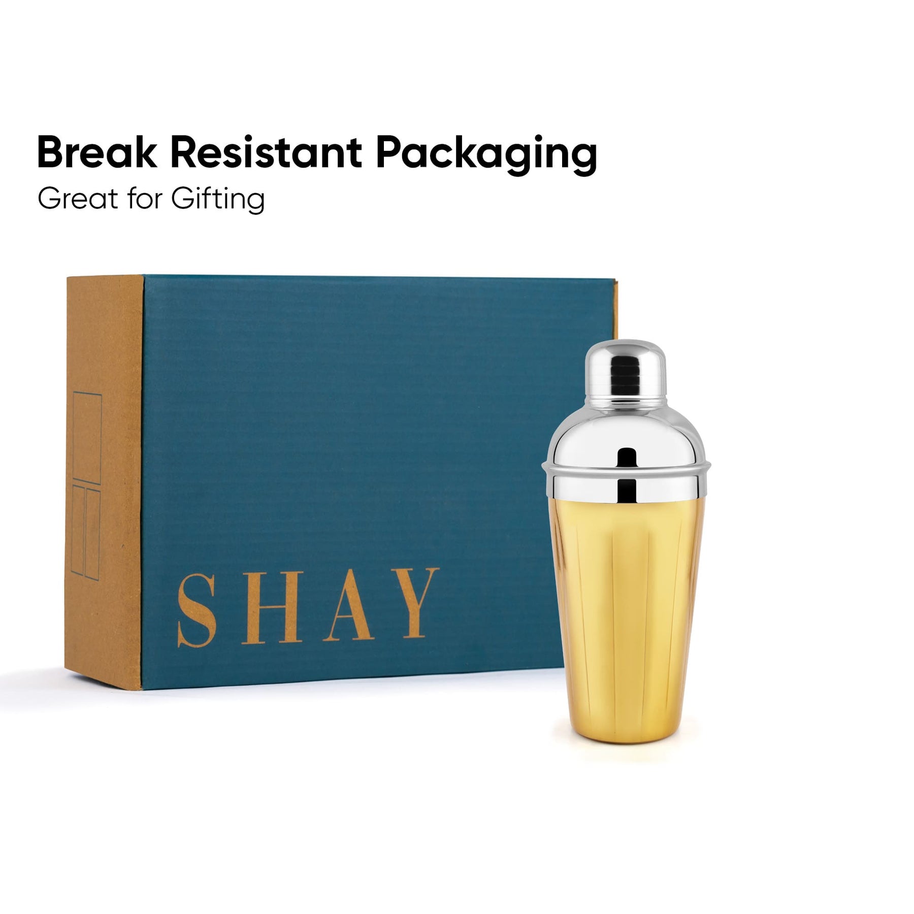 Stainless Steel Cocktail Shaker | 500ml | Built-in Strainer | Bar Tool